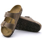 Arizona Cork Tobacco Brown Oiled Leather Sandal- Regular/Wide