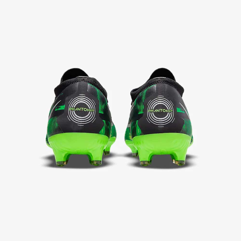 Unisex Phantom GT2 Pro SW FG Soccer Shoe - Black/MTLC Platinum Green-Regular (D)