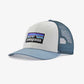 P-6 Logo Trucker Hat - White w/Light Plume Grey