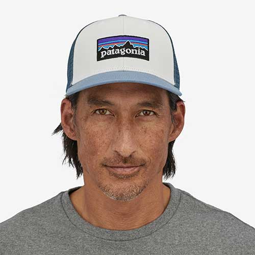 P-6 Logo Trucker Hat - White w/Light Plume Grey
