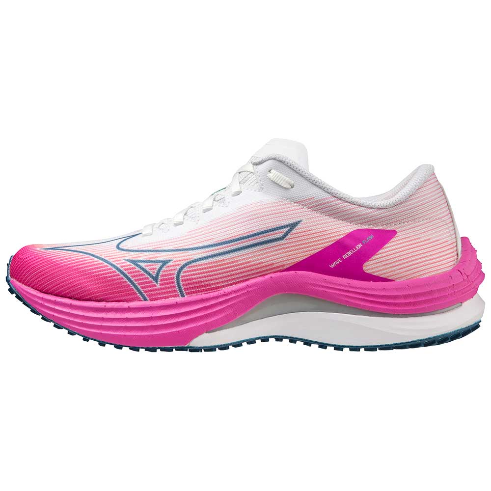 Women's Wave Rebellion Flash Running Shoe - White/Silver - Regular (B)