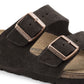 Arizona Mocha Suede Leather Sandal- Regular/Wide