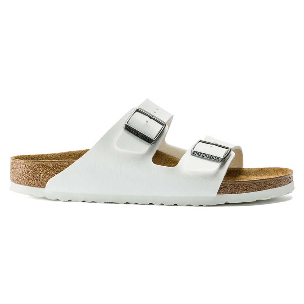 Arizona Birko Flor Sandal- White- Medium/Narrow