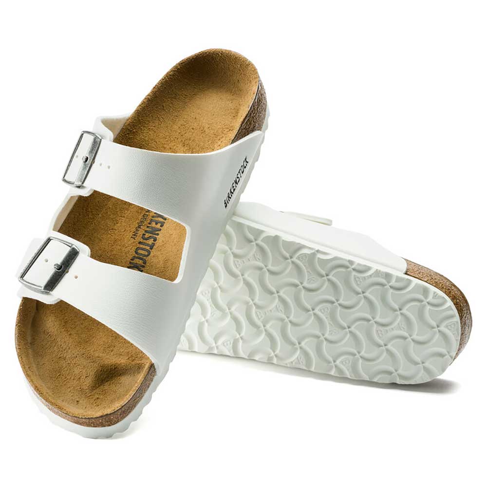 Arizona Birko Flor Sandal- White- Medium/Narrow