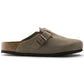 Boston Soft Footbed Taupe Suede- Regular/Wide