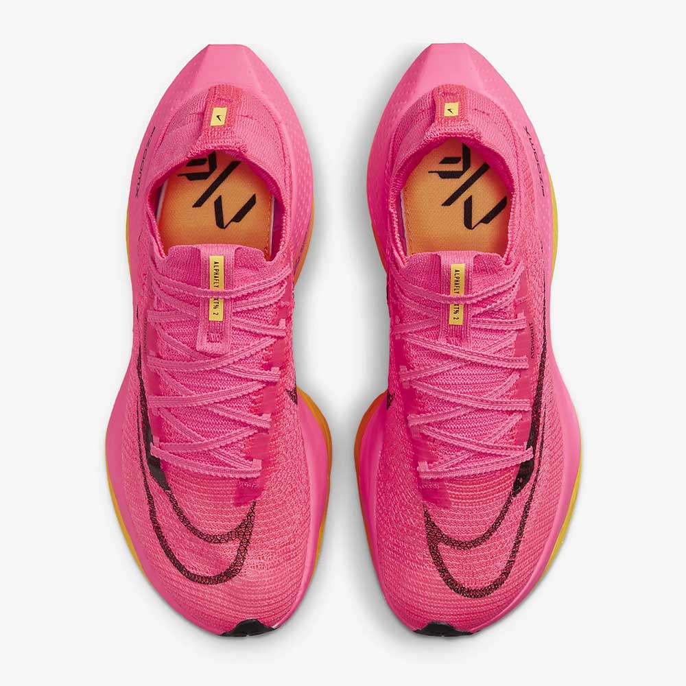 Women's Nike Alphafly 2 Running Shoe - Hyper Pink/Black/Laser Orange- Regular (B)