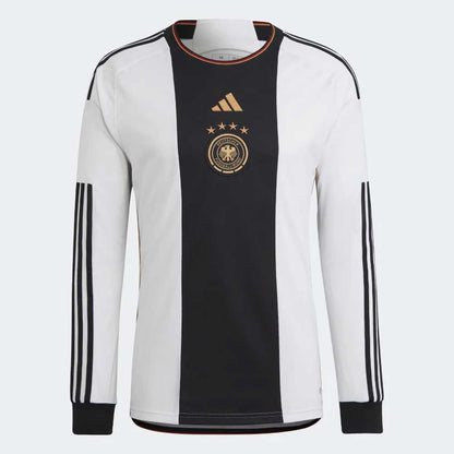 Men's Germany 2022 Home Long Sleeve Jersey - White