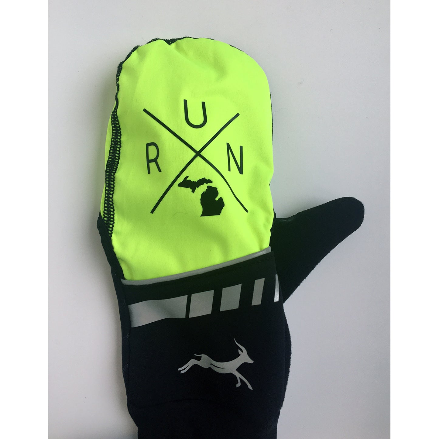 RunXmitten Technical Converter Mitten & Glove - Hi Viz Yellow