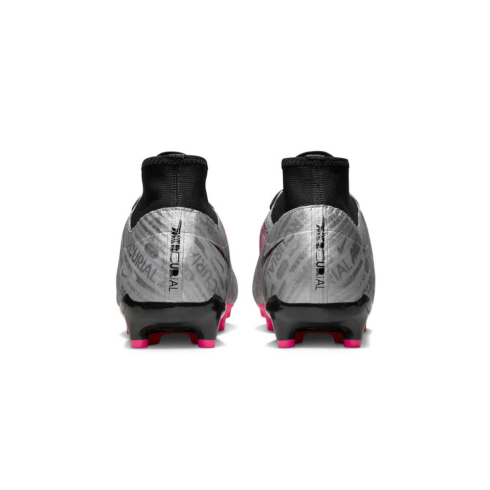 Unisex Nike Zoom Mercurial Superfly 9 Academy XXV MG Soccer Cleats - Metallic Silver/Hyper Pink