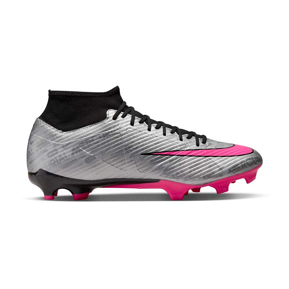 Unisex Nike Zoom Mercurial Superfly 9 Academy XXV MG Soccer Cleats - Metallic Silver/Hyper Pink