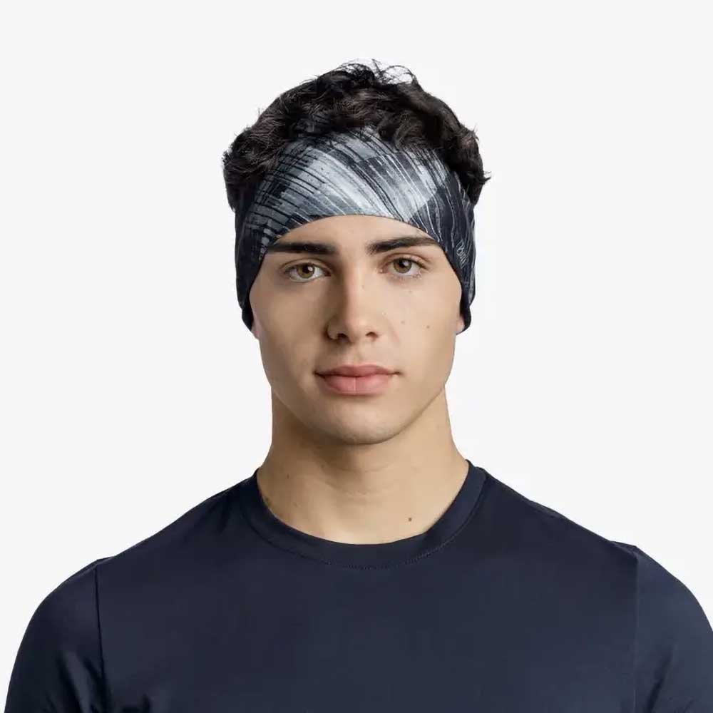 Unisex CoolNet UV® Wide Headband - Grey Stal