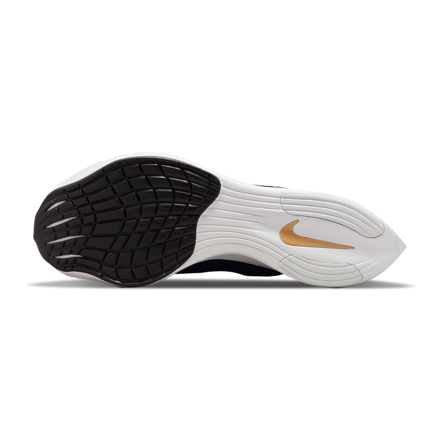 Men's ZoomX Vaporfly Next % 2 Racing Shoe - Black/White/Metallic Gold Coin - Regular (D)