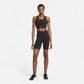 Women's Nike Swoosh Medium-Support Longline Bra - Black/White