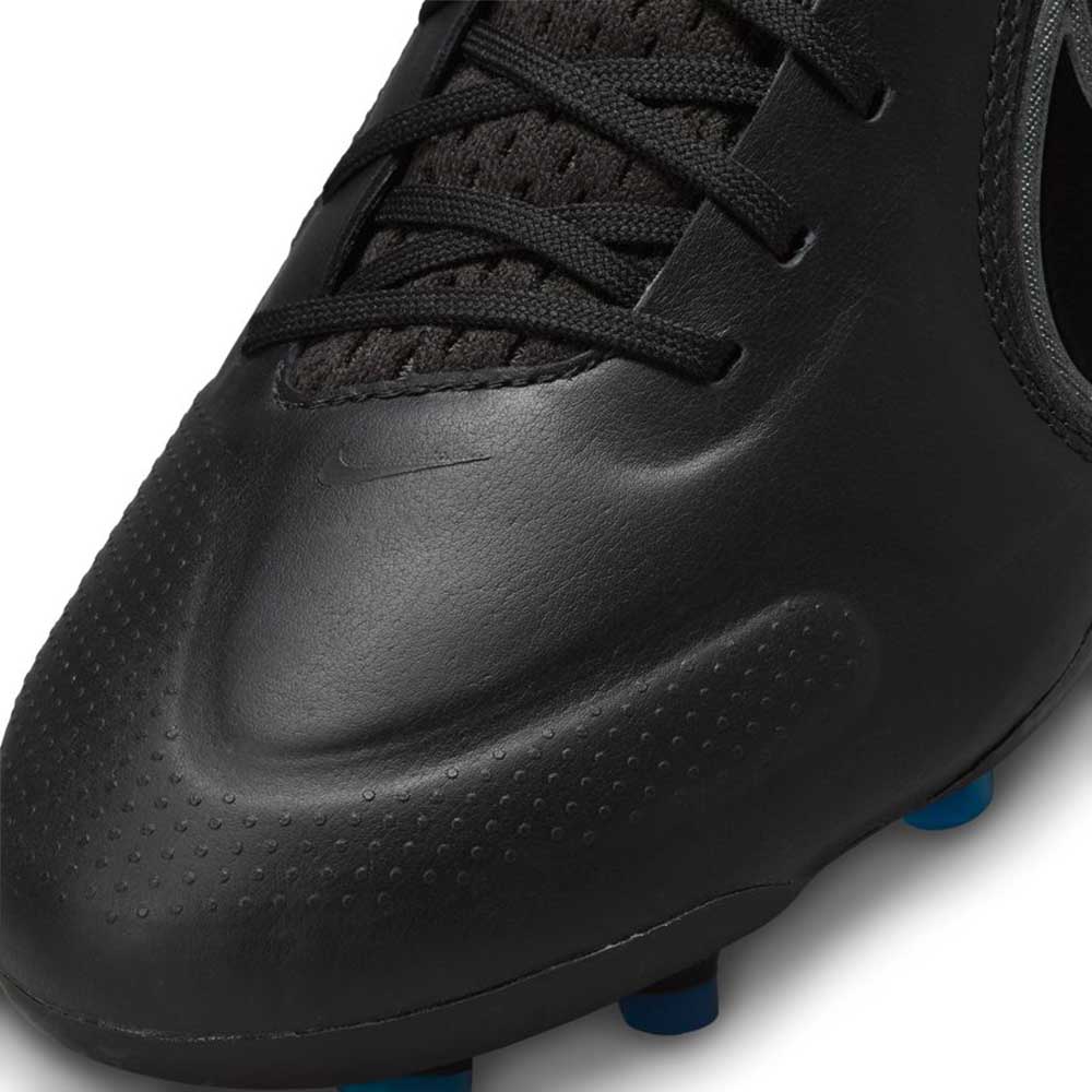 Unisex Nike Tiempo Legend 9 Elite FG Soccer Shoe- Black/Dk Smoke Grey/Summit White