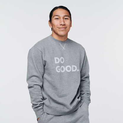 Men's Do Good Organic Crew Sweatshirt - Heather Grey