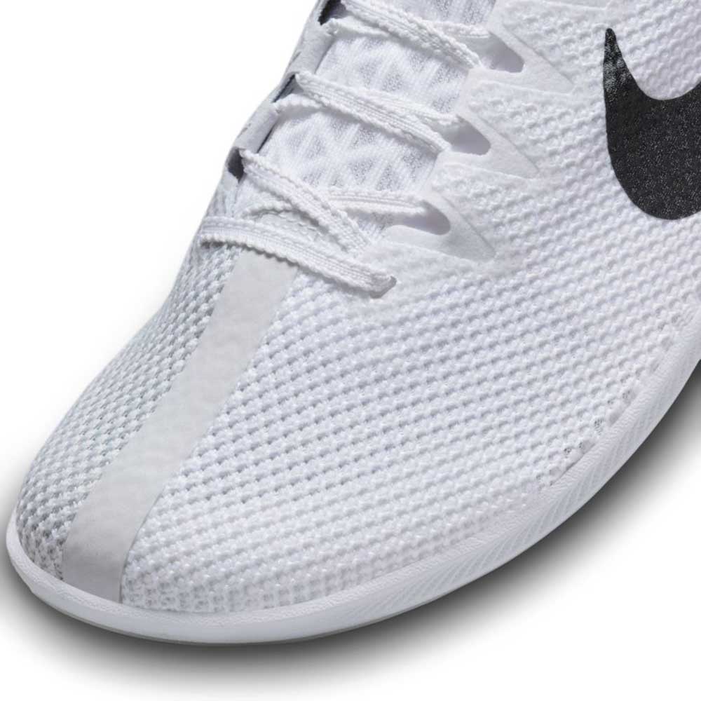 Unisex Nike Zoom Rival Track and Field Distance Spikes - White/Black/Metallic Silver - Regular (D)