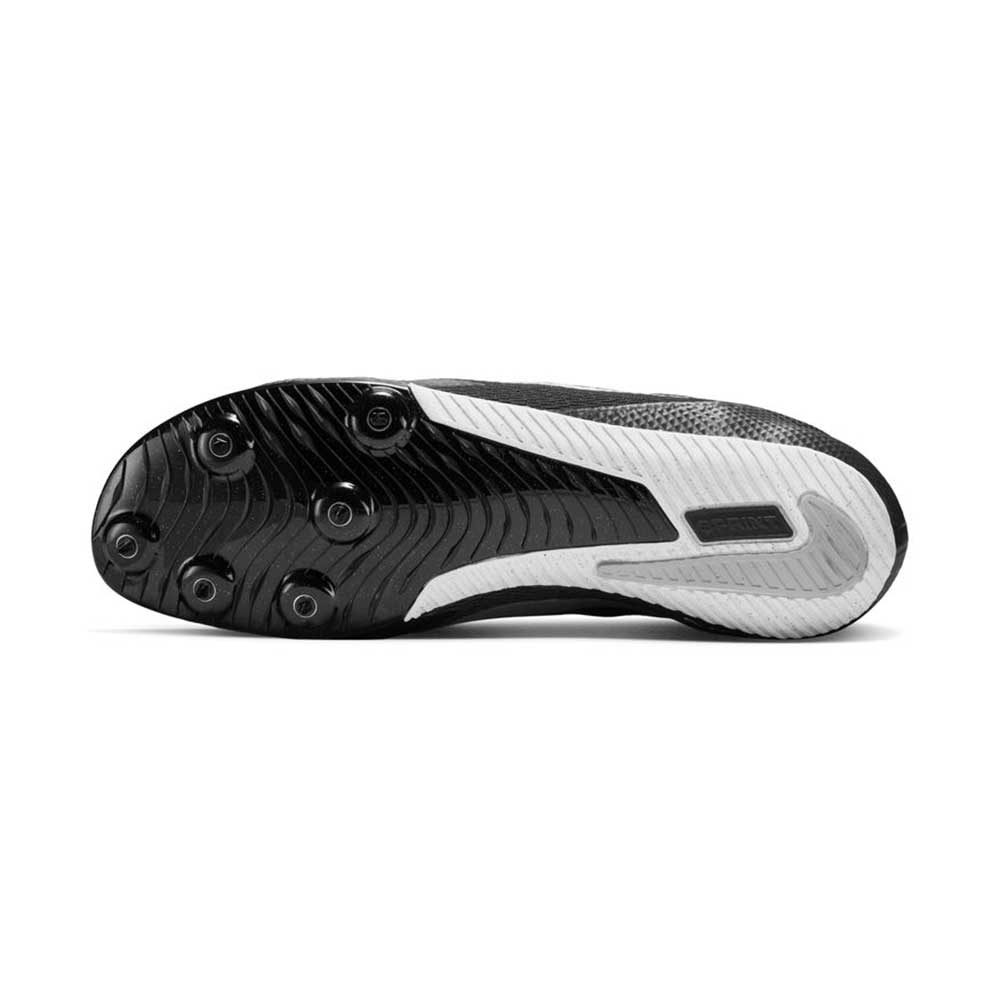 Unisex Nike Zoom Rival Sprint Spike - Black/Metallic Silver/Lt Smoke Grey- Regular (D)