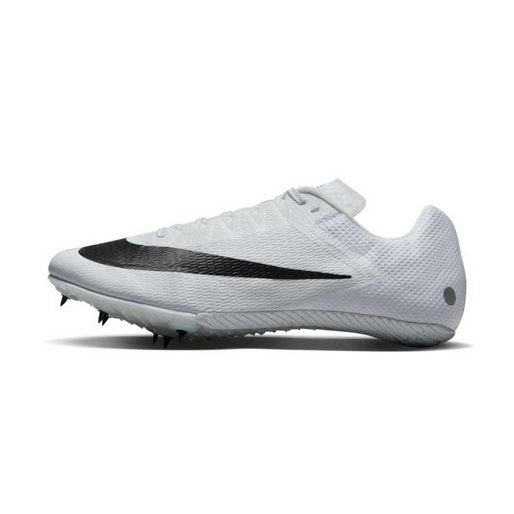 Unisex Nike Zoom Rival Sprint Spike- White/Black/Metallic Silver- Regu ...