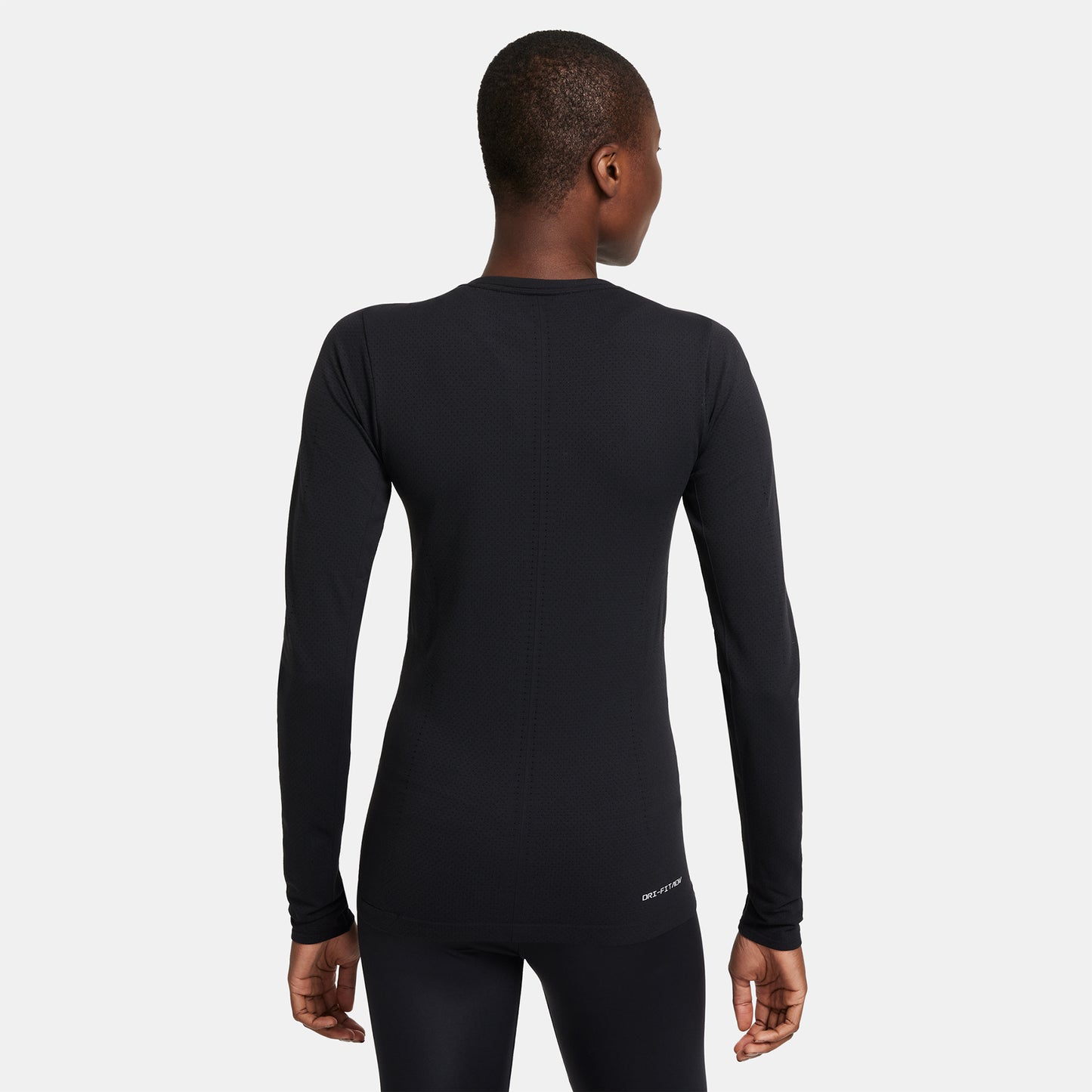 Women's Nike Dri-FIT ADV Seamless Long Sleeve Top - Black/Reflective Silver