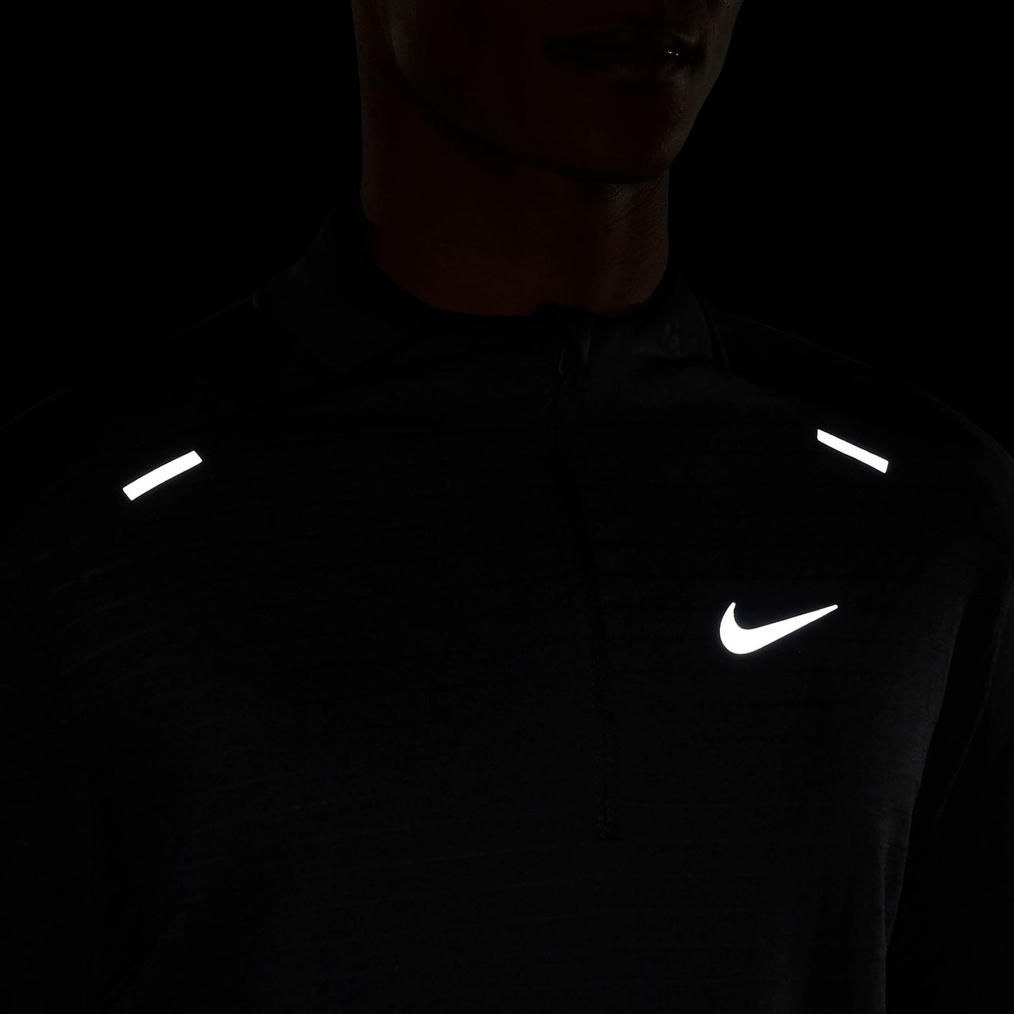 Men's Nike Therma-FIT Repel Element 1/2-Zip Running Top - Black/Reflective Silver