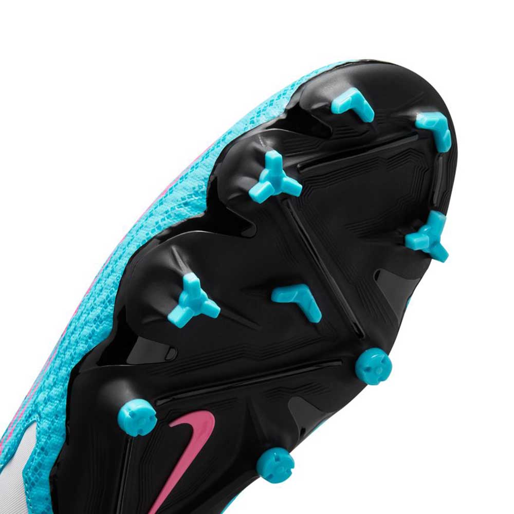 Unisex Phantom GX Academy Soccer Shoe MG - Baltic Blue/Pink Blast/White - Regular (D)