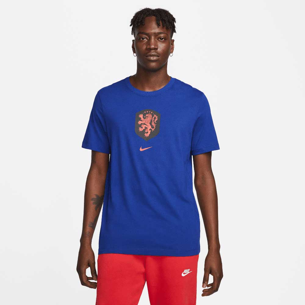 Nike Netherlands KNVB Crest WC22 Tee - Deep Royal Blue