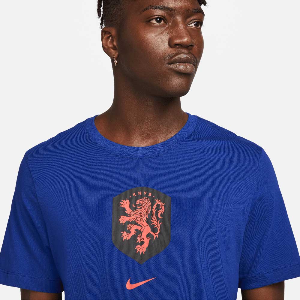 Nike Netherlands KNVB Crest WC22 Tee - Deep Royal Blue