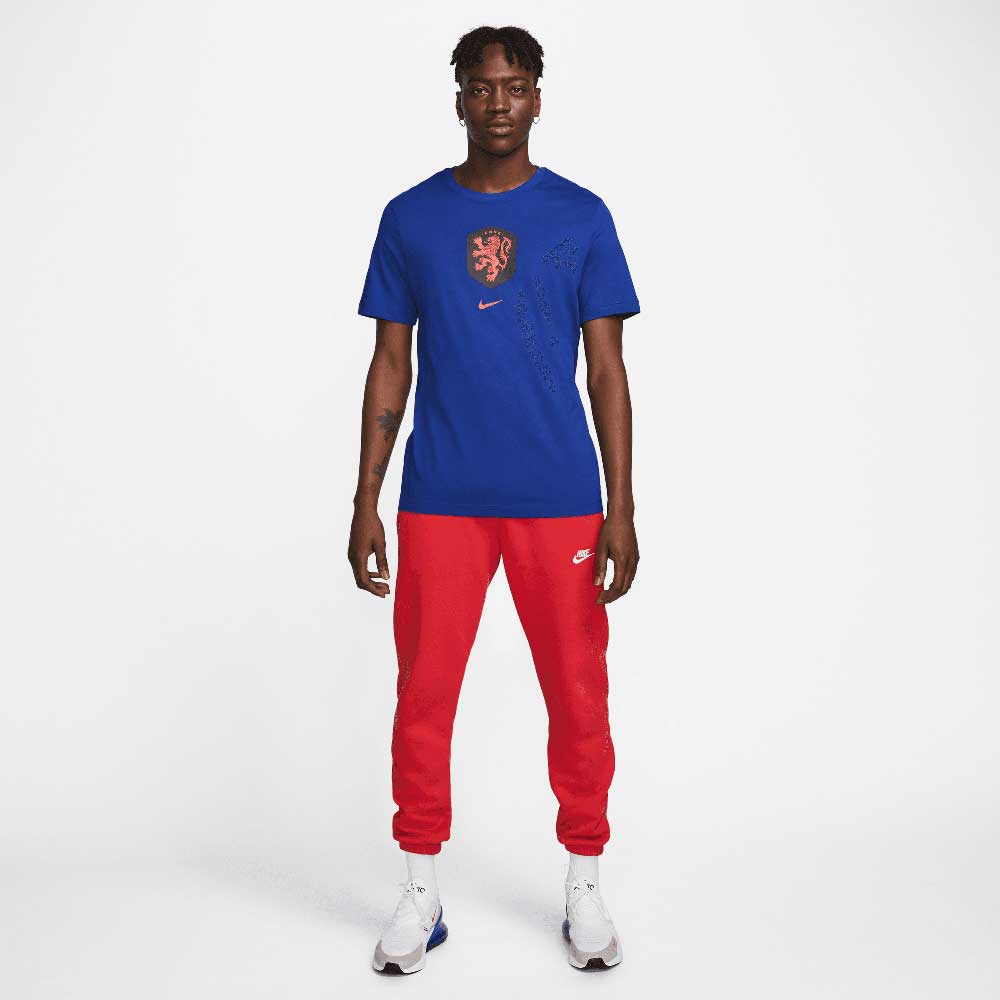 Nike Netherlands KNVB Crest WC22 Tee - Deep Royal Blue