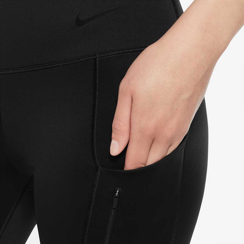 Women's Nike Dri-FIT Go High Rise 7/8 Tight - Black/Black