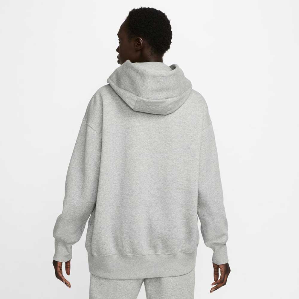 Women's Fleece Oversized Pullover Hoodie - Dark Grey Heather/Sail