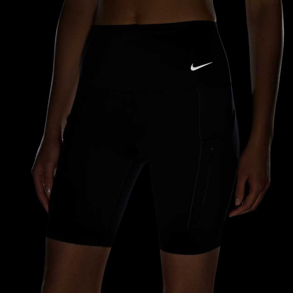 Hav Skoleuddannelse Aktiv Women's Nike Dri-Fit Go High Rise 8in Short - Black – Gazelle Sports