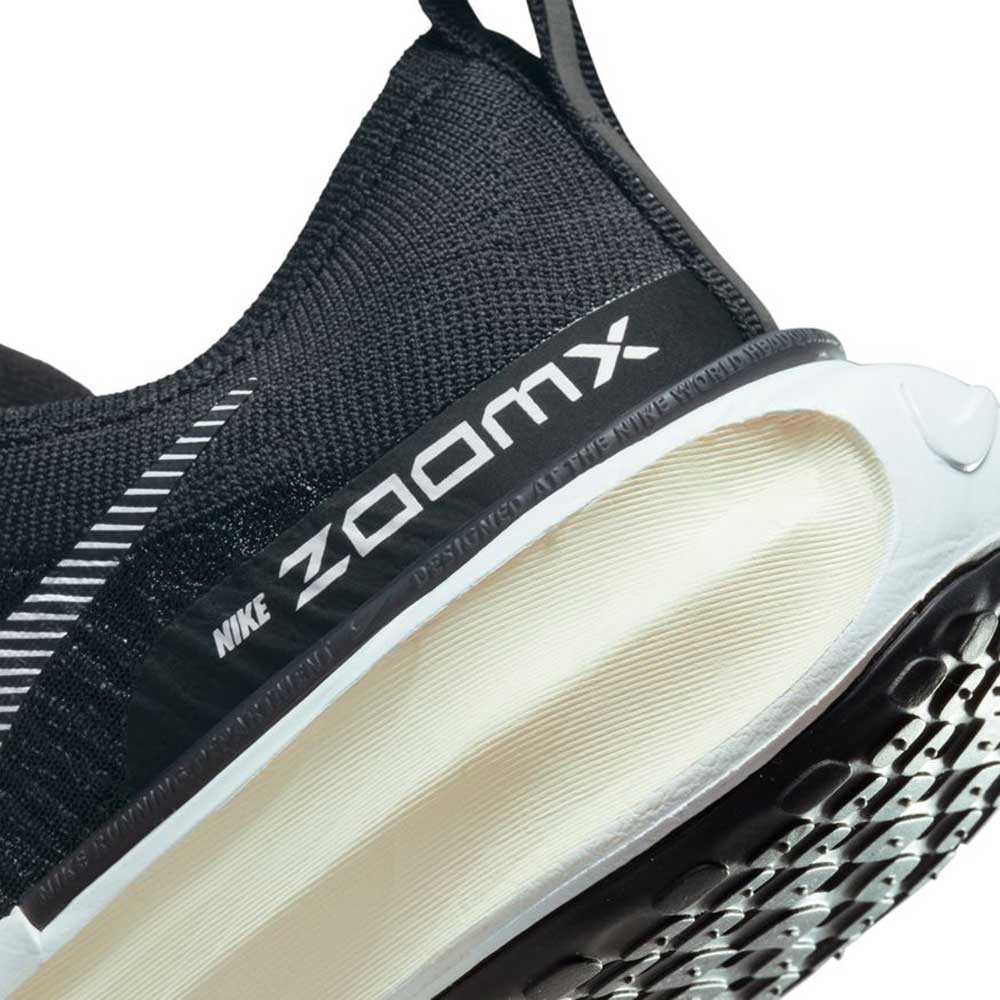 Women's ZoomX Invincible Run Flyknit 3 Running Shoe - Black/White/Dark Grey - Regular (B)