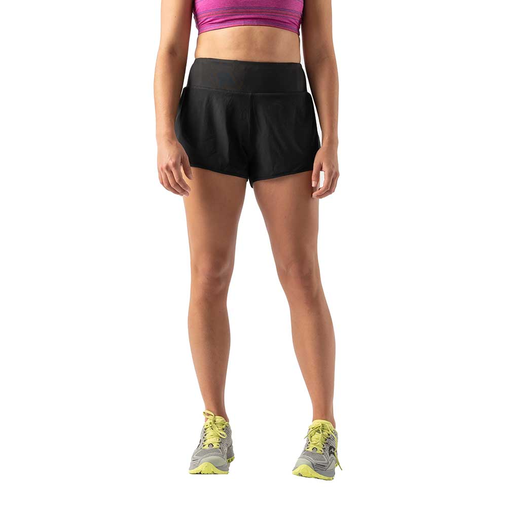 Women's Catch Me If You Can Relax High Rise 2.5" Running Short - Black