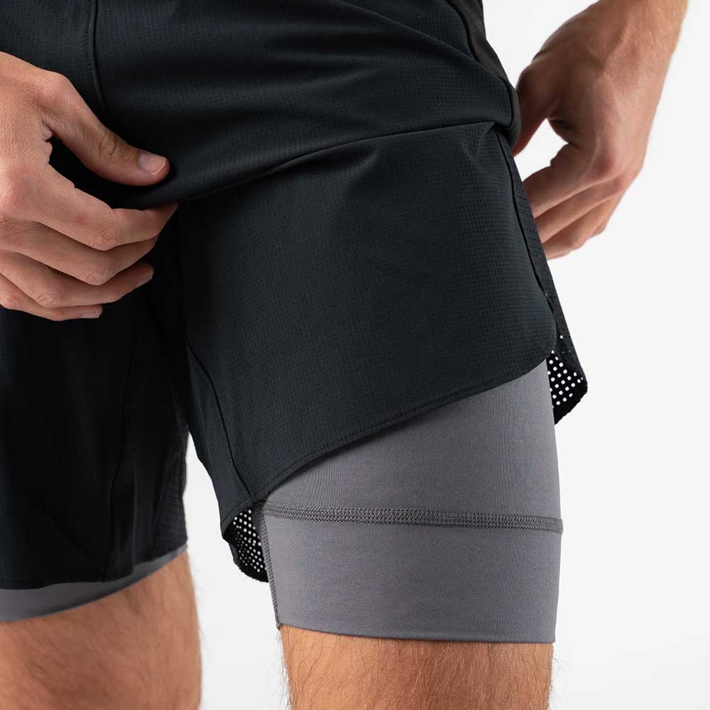 Men's FKT 2.0 7in 2in1 Shorts - Black – Gazelle Sports