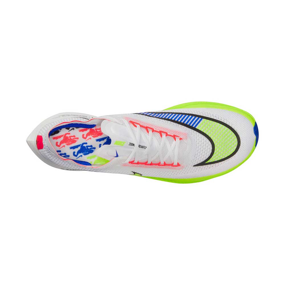 Men's Nike ZoomX Streakfly Premium Running Shoe - White/Black/Volt - Regular (D)