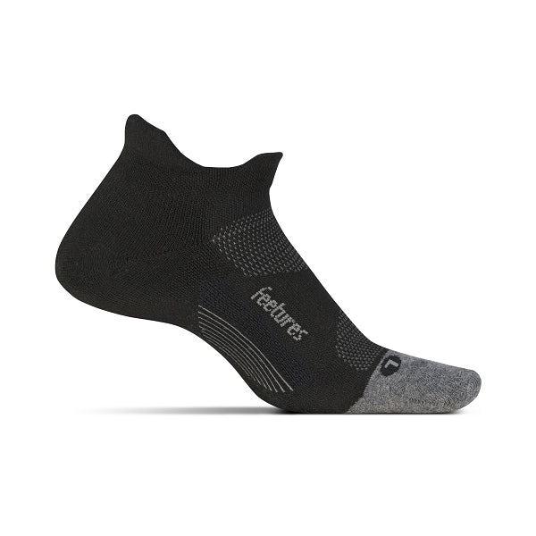 Unisex Elite Max Cushion No Show Tab Sock - Black
