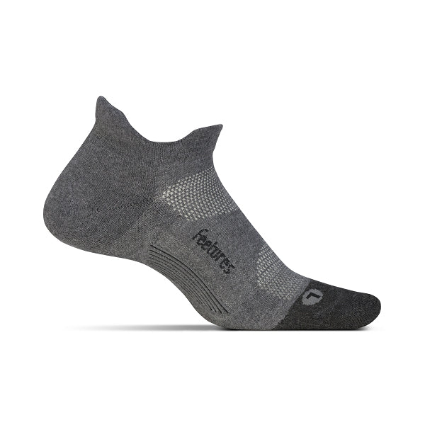Unisex Elite Max Cushion No Show Tab Sock - Grey