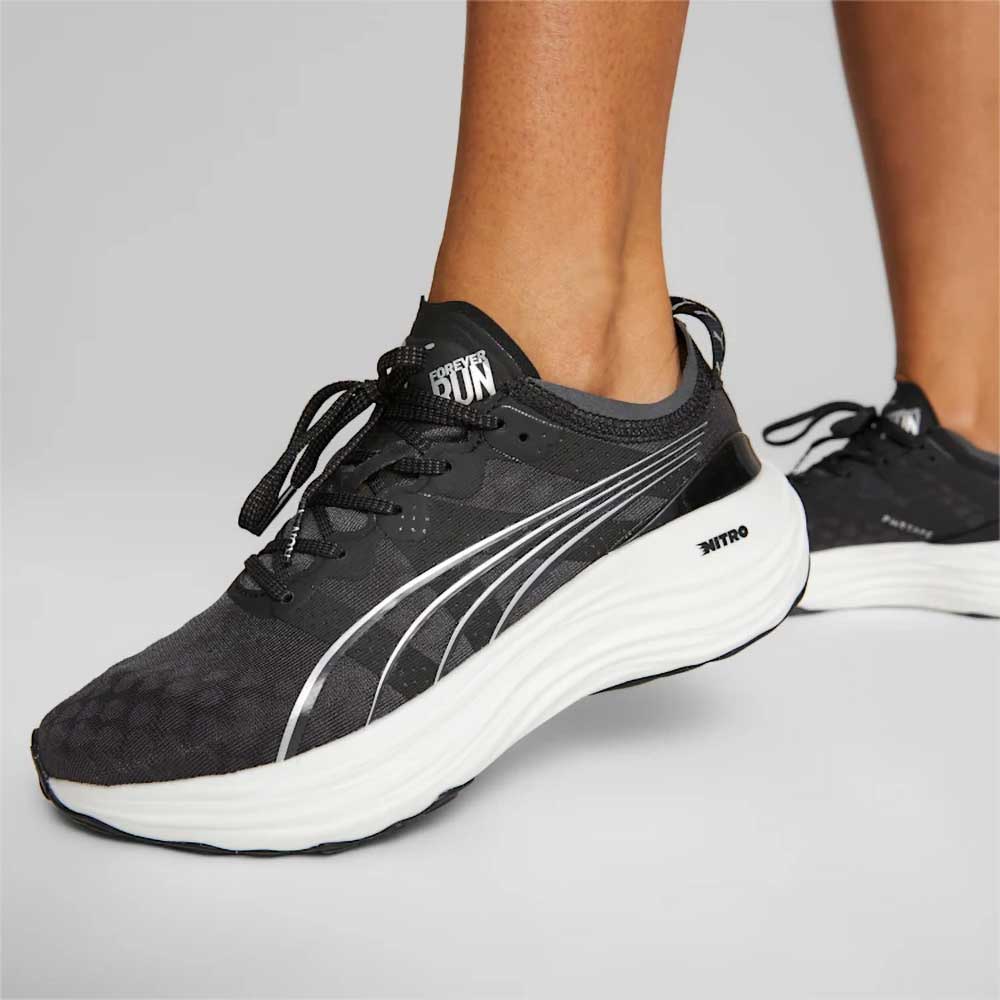 Women's ForeverRun Nitro Running Shoe Puma Black- Regular (B)