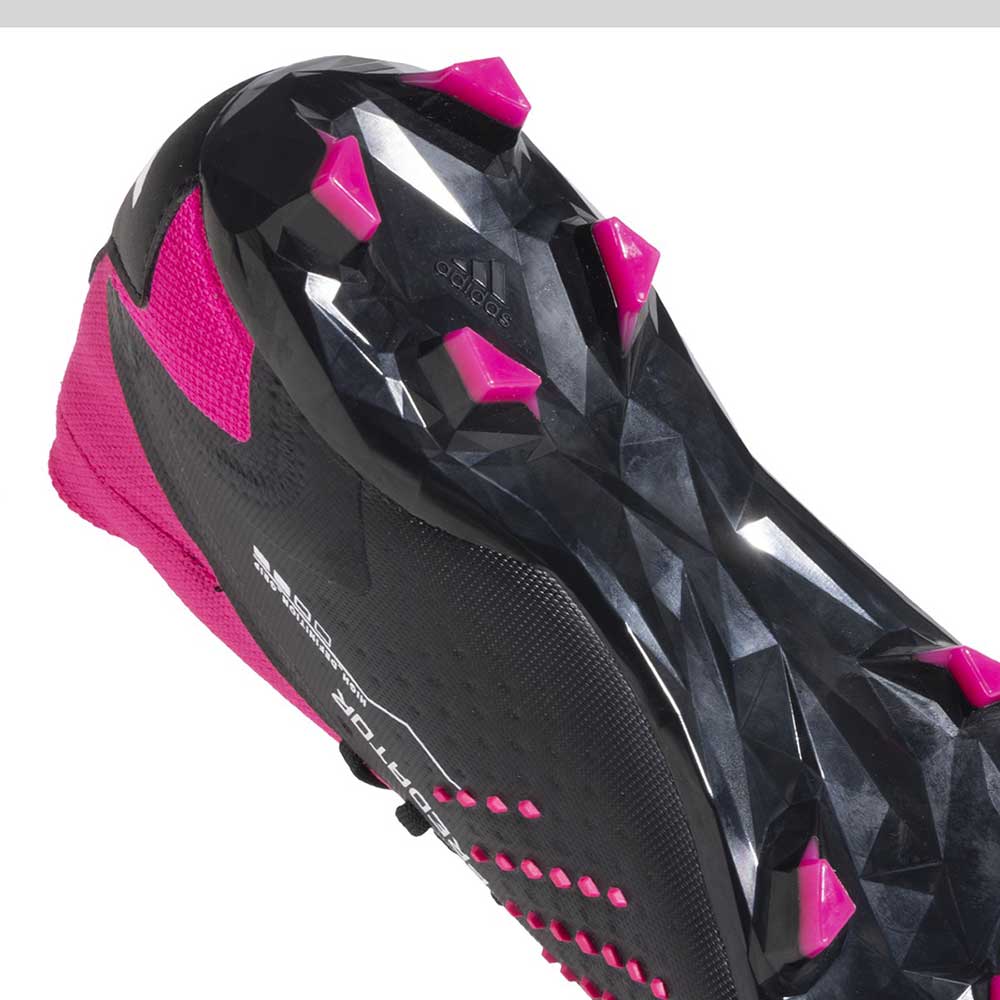 Unisex Predator Accuracy 2 FG Soccer Shoe - Core Black/Ftwr White/Team Shock Pink 2 - Regular (D)