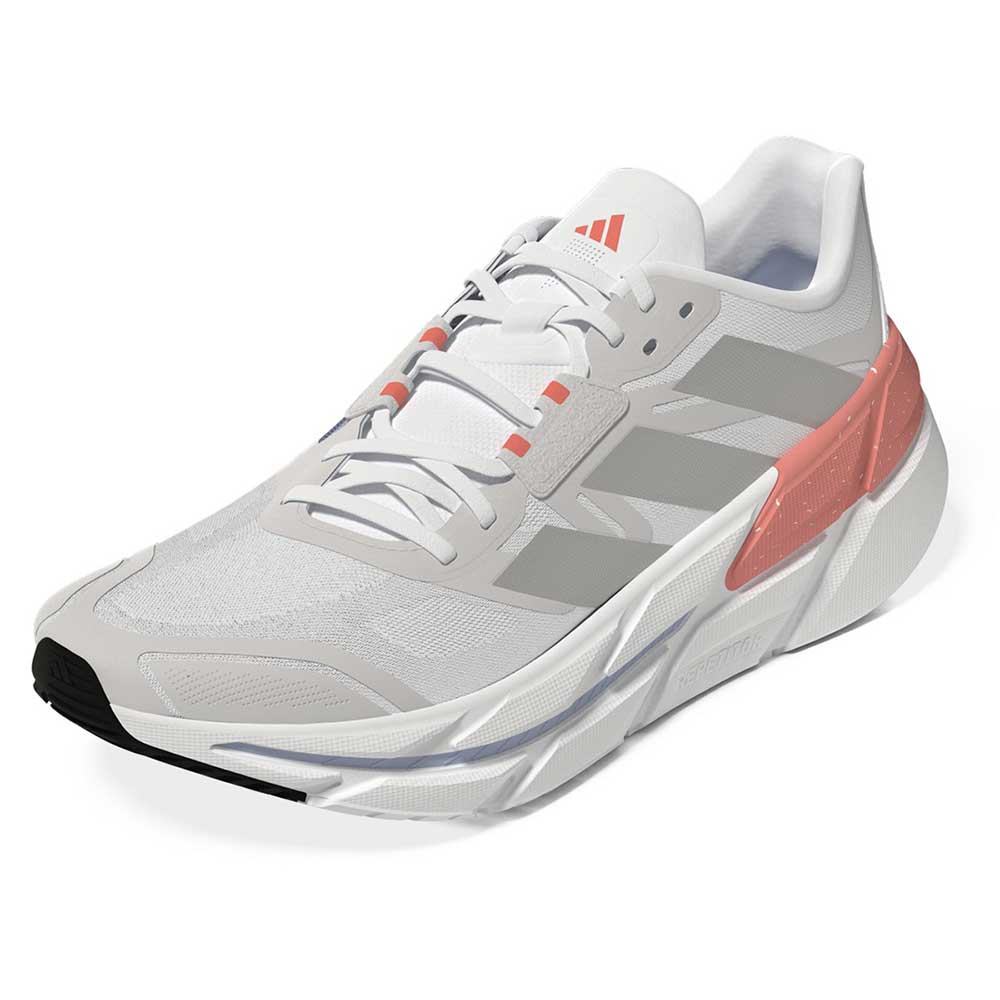 Women's Adistar CS Running Shoe - Ftwr White/Silver Met/Coral Fusion - Regular (B)