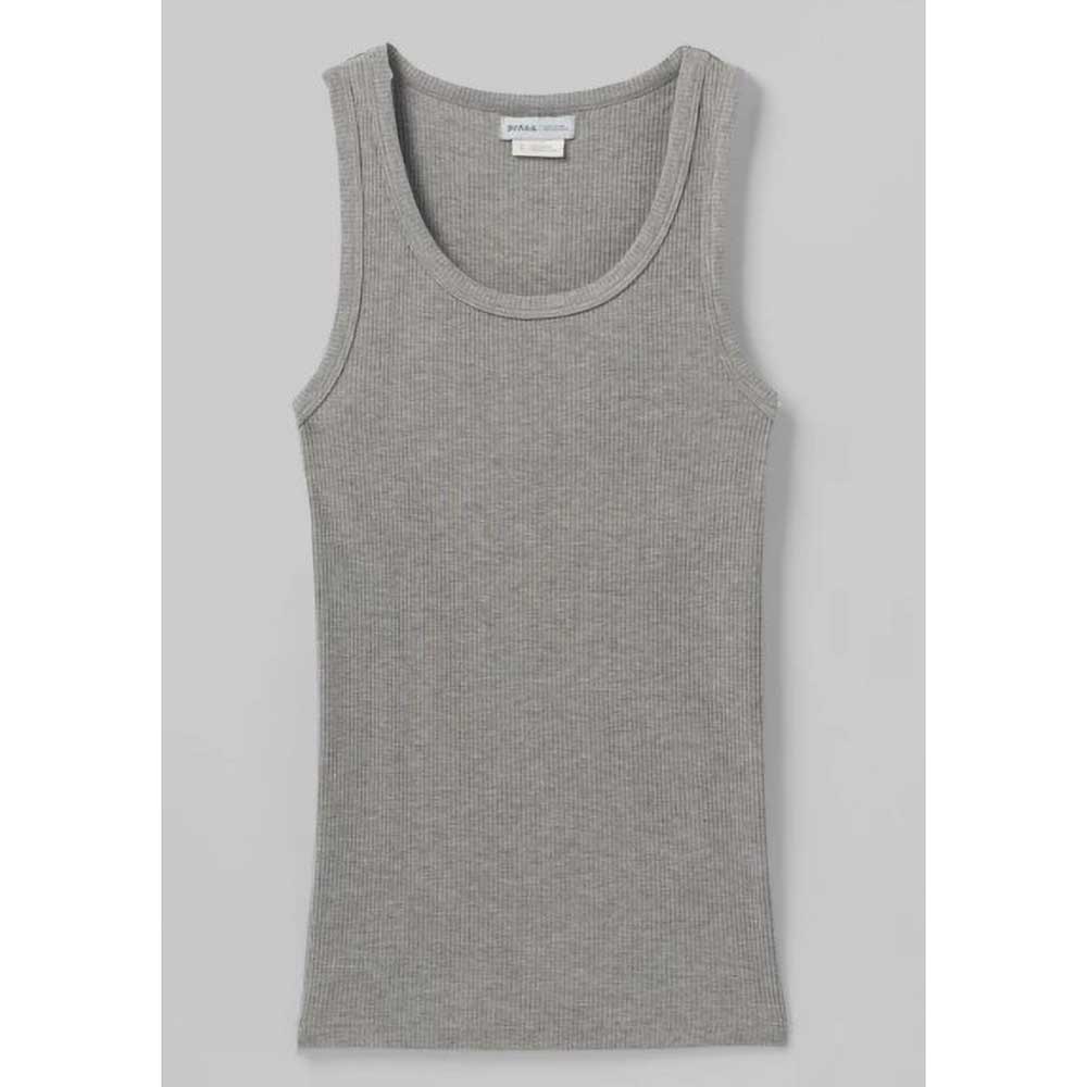Women's Foundation Rib Tank Top Heather Grey Gazelle Sports