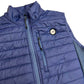 Men's Synthetic Down Vest - Navy/Black Embroidered Gazelle Patch