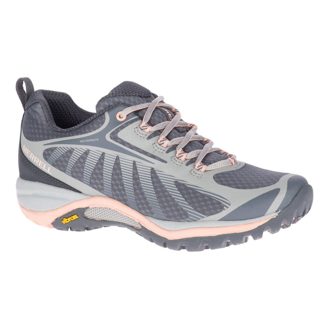 Women's Siren Edge 3 Waterproof Hiking Shoe - Paloma/Peach - Regular (B)