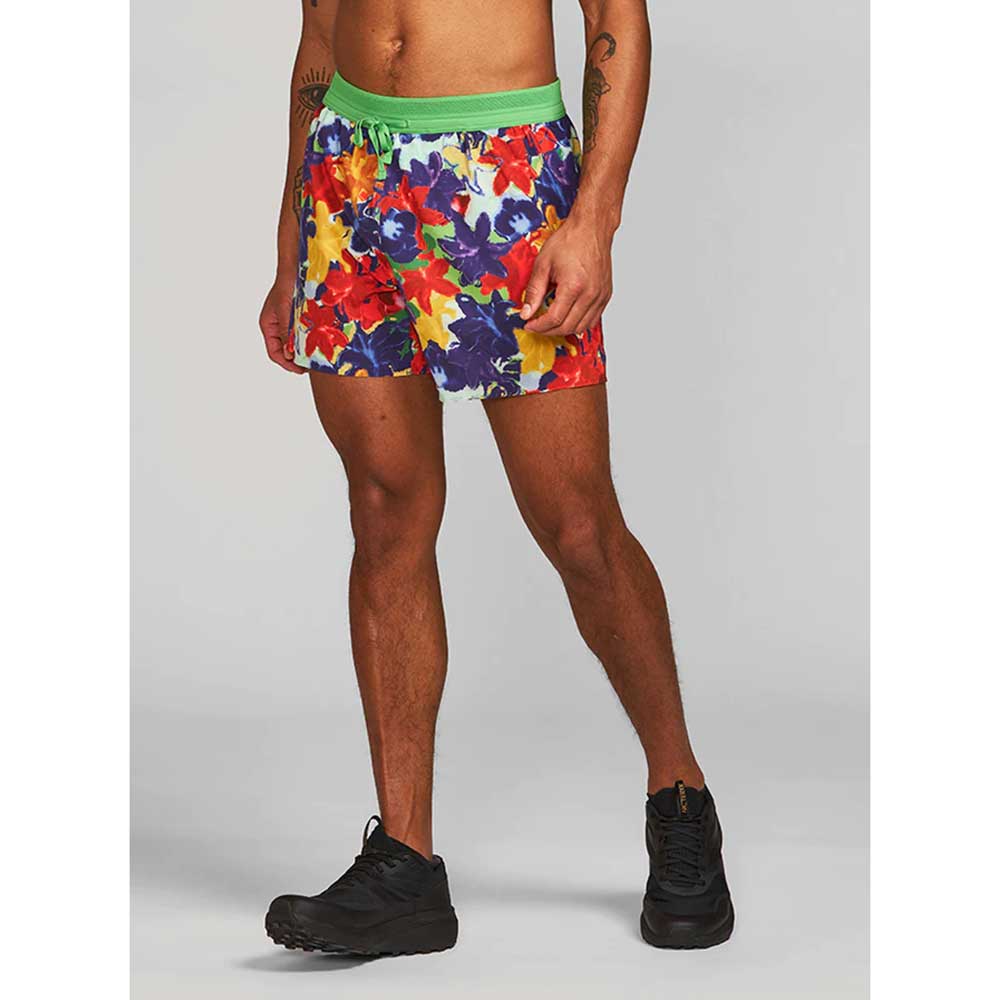 Men's 5in AFO Middle Short - Primary Floral Collage