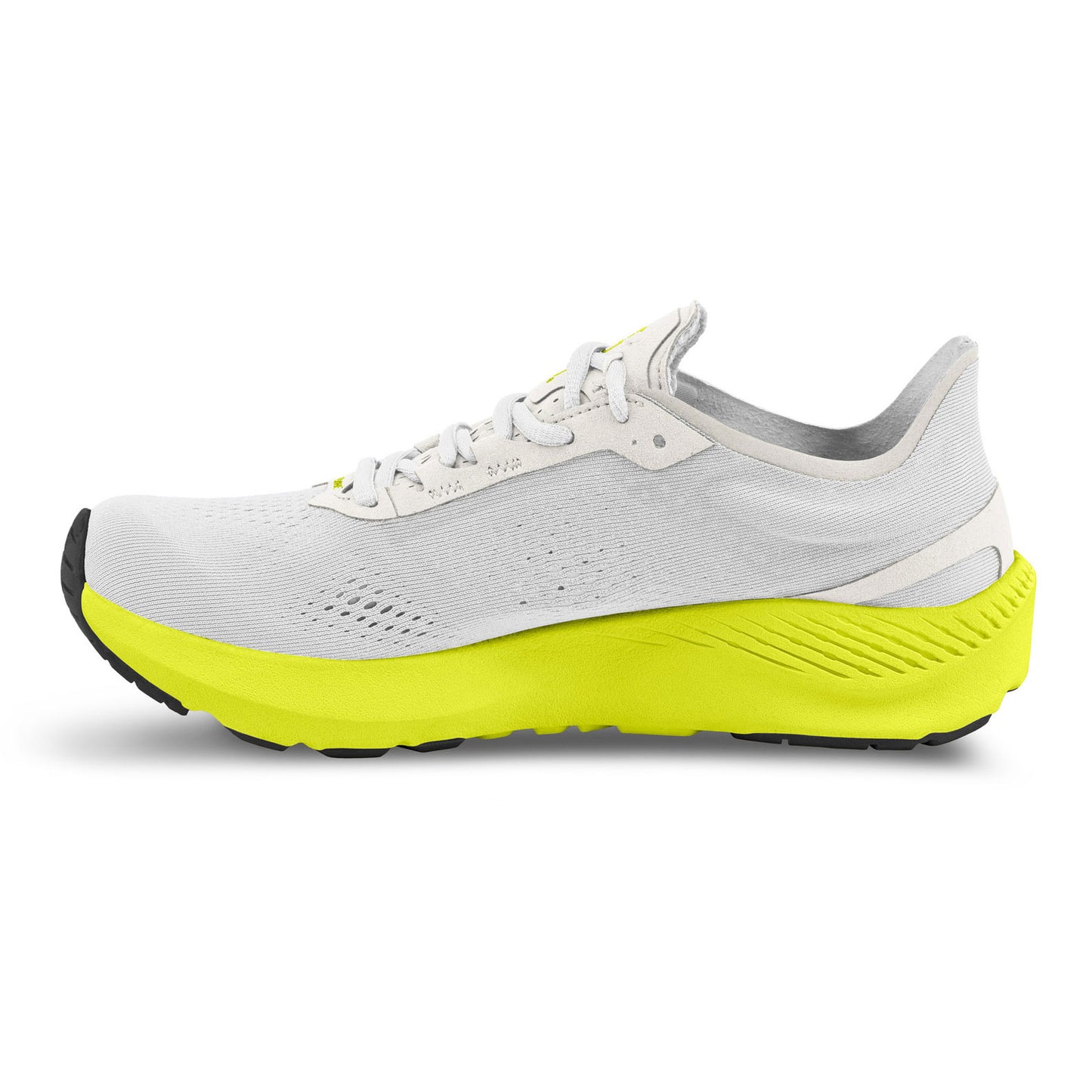 Men's Cyclone Running Shoe - White/Lime - Regular (D)
