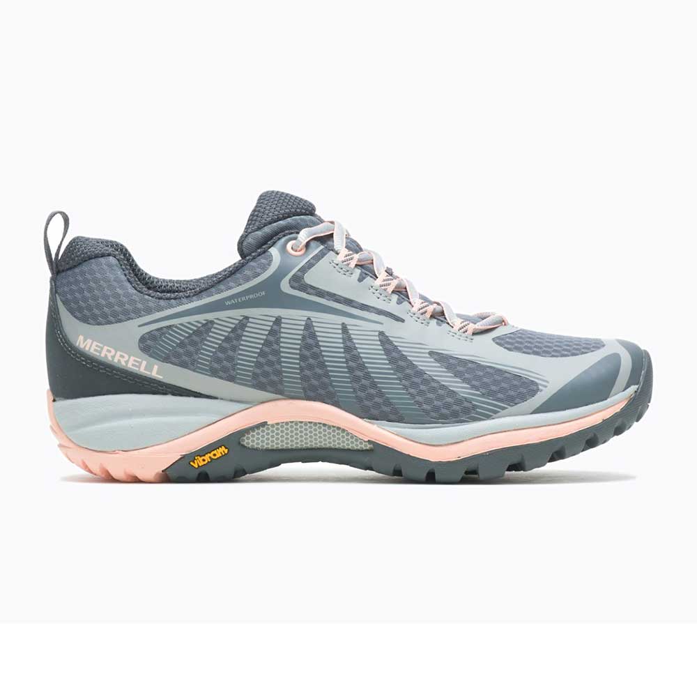 Women's Siren Edge 3 Waterproof Hiking Shoe - Paloma/Peach - Regular (B)