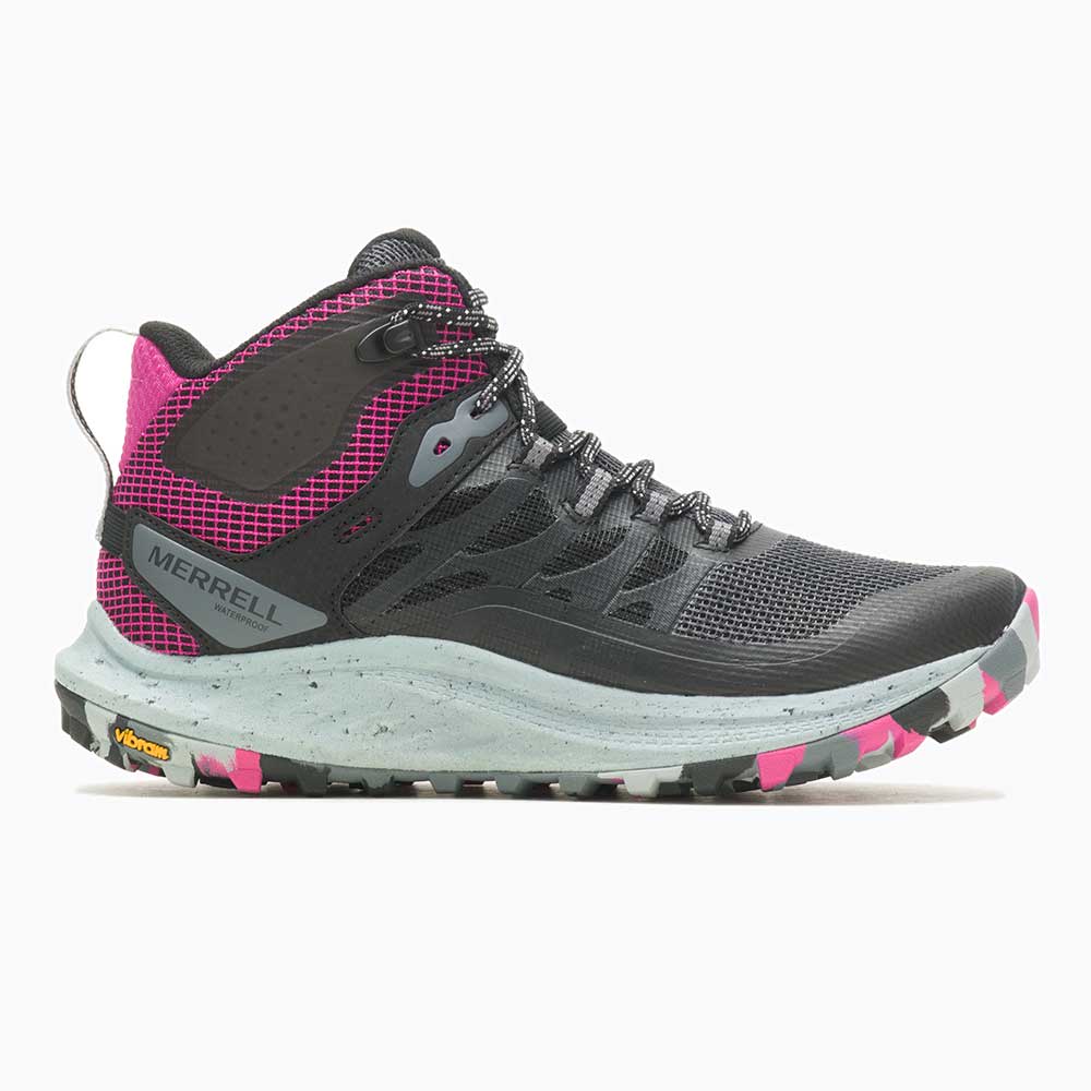 Women's Antora 3 Mid Waterproof Boot - Black/Fuchsia - Regular (B)