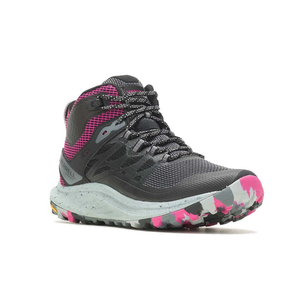 Women's Antora 3 Mid Waterproof Boot - Black/Fuchsia - Regular (B)