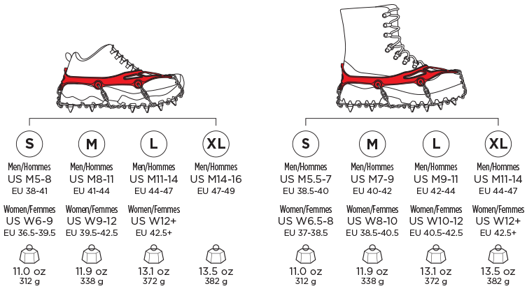 MICROspikes Footwear Traction - Black