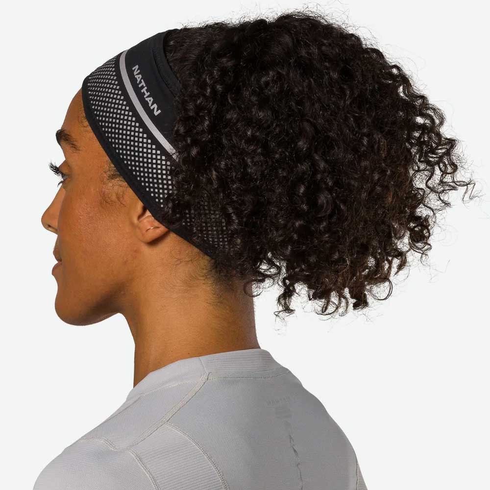 HyperNight Reflective Headband - Black/Geo Print